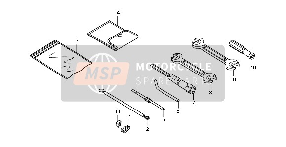 Honda PES125R 2011 TOOLS for a 2011 Honda PES125R